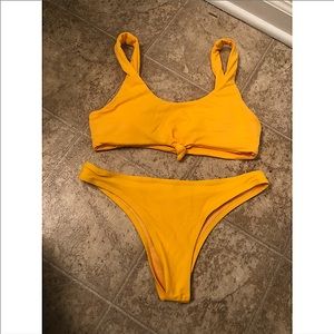 Super cute yellow bikini